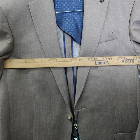 Ted Baker No Ordinary Joe Men’s Blazer 40R Tan Wool Linen- Joy SPJ - Picture 4 of 13